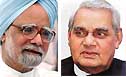 Manmohan Singh and  Atal Bihari Vajpayee