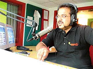 Radio jockey Nitin. 