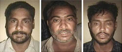 A video grab shows the Indian hostages at an undisclosed location in Iraq.