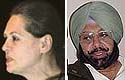Sonia Gandhi and Amarinder Singh
