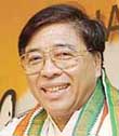 Arunachal Pradesh acting Chief Minister Gegong Apang at a press conference in New Delhi on Saturday. 