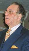 Mr Kasuri addresses the South Asian Free Media Conference at Lahore on Sunday.