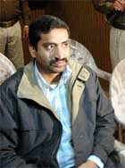 Mohd Ashraf, brother of Samajwadi Party MP Atiq Ahmed, who was arrested in Lucknow on Thursday in connection with the murder of BSP MLA Raju Pal in Allahabad on Tuesday. 