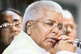 Railway Minister Laloo Prasad in the Lok Sabha on Saturday.