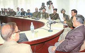 General S. F. Rodrigues (retd), Administrator, Chandigarh Administration, during the launch of “Quality Improvement in Police Services in Chandigarh”