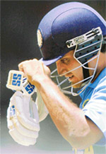 Sourav Ganguly has returned to the nets to sort out his batting problems