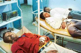 Three unidentified labourers who were found unconscious at the Civil Hospital, Ludhiana