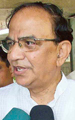 Senior IAS officer L.V. Saptharishi addresses press conference in New Delhi on Sunday and (right) Chief Election Commissioner T.S. Krishnamurty interacts with the media in New Delhi on Sunday.