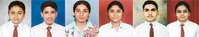 Shaweta Sharma(92%), Himanshu (91.8%), Arora Preetika (91.2%), Goyal Sufurti (91.2%),Jain Nitin Goel (90.2%) , Deepali Gupta90.2%)
