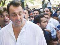 Bollywood star Sanjay Dutt attends the funeral of his father