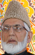Chairman of the All-Party Hurriyat Conference faction (G) Tehreek-E-Hurriyat Syed Ali Shah Geelani at an executive committee meeting in Srinagar on Sunday. 