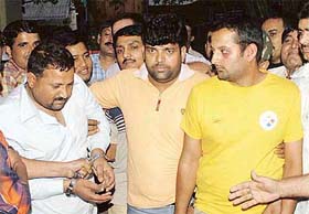 Balvinder Singh and Jaspal, after their arrest in New Delhi