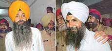Daljit Singh Bittu and Gurcharan Singh Gama come out of the courtroom after being sentenced to life imprisonment for killing Ashok Bedi by the designated TADA court in Jalandhar on Saturday. 