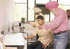 A training session of the sugar and alcohol technology course in progress