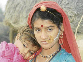 A traditional Bishnoi woman. Bishnois hold the black buck to be sacred and zealously protect wildlife.