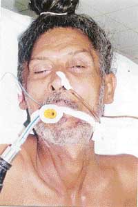 An unidentified accident victim was admitted to Dayanand Medical College and Hospital