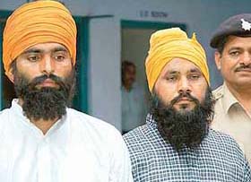 Two alleged human bombs Paramjeet and Kamaljeet arrested by the operation cell in Chandigarh