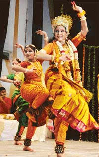 Saroja Vaidyanathan in “Krishan Leela” at Central State Library, Patiala