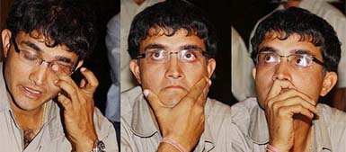 Sourav Ganguly strikes various poses