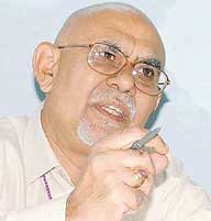 Mr Joel V. Mal, newly elected Moerator of the Church of North India, talks to The Tribune in Ludhiana on Thursday.
