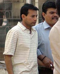 Underworld don Abu Salem is produced before TADA court in Mumbai on Friday under heavy security