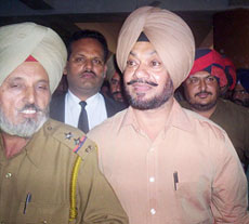 DSP Jaspal Singh (right)who was sentenced to life imprisonment in the Jaswant Singh Khalra case at Patiala on Friday.