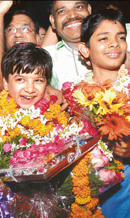 Sahaj Grover (left) and N. Srinath