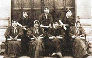 Snatika ceremony at Kanya Mahavidyalaya, Jullunder (Jalandhar), 1928