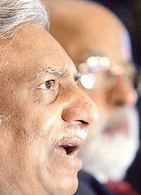 Jet Airways Chairman Naresh Goyal speaks during a media conference in Mumbai on Thursday