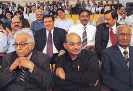 Old students of the UBS Department at the alumni meet at Panjab University, Chandigarh, on Saturday. The event was sponsored by The Tribune.