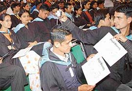 Students of Sri Guru Gobind Singh College, Sector 26, Chandigarh