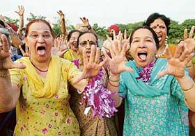 The Fragrance Laughter Club organises a special laughter session on World Laughter Day in Sector 36, Chandigarh