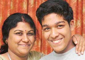 A proud Dr Satya with her son, Sai Sidhant