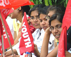 Medical students and doctors under the banner of the Youth for Equality participate in an anti-quota rally at Deendayal Upadhyaya Hospital, New Delhi, on Tuesday.