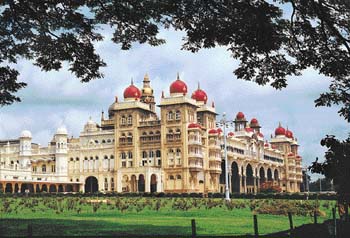 Amba Vilas is a mélange of Hindu, Islamic, Moorish and Indo-Saracenic architectural styles