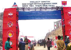 Hectic activity can be seen on the Nathu La international border, gateway to the Old Silk Route, which is proposed to be reopened next month