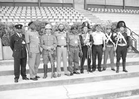 Hisar SSP Arshinder Singh Chawla (fourth from left) along with other participants at an international training programme for police and peacekeeping personnel organised in Italy recently