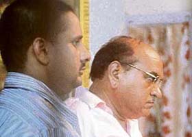 Mr V.P. Dhingra, SE, UT, during a CBI raid at his residence in Sector 19, Chandigarh, on Wednesday night