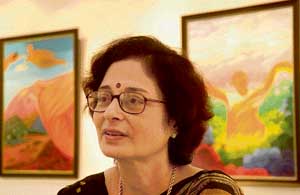 Anuradha Tandon describes the emotions and experiene of life that has gone into her paintings