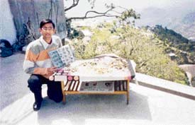 Prized possession: Ankur with his collection of coins