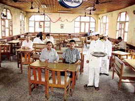 The Indian Coffee House is a picture of sheer neglect
