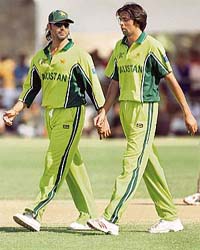 File photo of Shoaib Akhtar and Mohammad Asif
