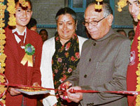 Governor of Himachal Pradesh Mr V. S. Kokje inaugurating the new building of Sacred Heart School, Dalhousie.