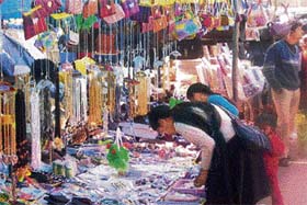 The traditional items at Lavi fair now account for a small proportion only