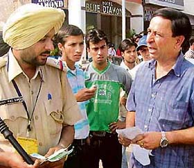 B.S. Gill, a member of the Punjab Cricket Club, the in-house club of the PCA, who was arrested from the Phase IX market, Mohali, for selling tickets on the black market