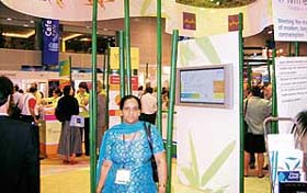 Dr Davinder Kaur, a gynaecologist of Mullanpur, at the international conference FIGO 2006 in Kuala Lumpur