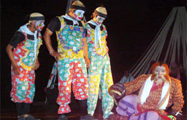 Artistes from Bhopal perform “Saudagar” at Punjab Naatshala during the recently held national theatre festival organised by the Manch Rangmanch in Amritsar.