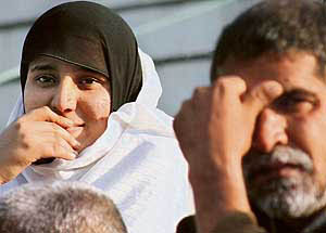 ‘One day, we will be in the valley again’ — Ishrat and wife Salma after they were repatriated on Friday.