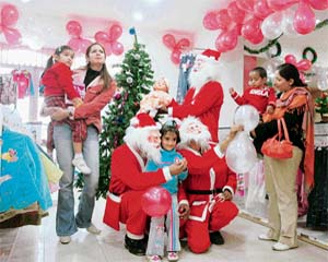City shops are luring kids and adults alike with yuletide spirit