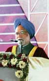 Dr Manmohan Singh speaks during the inauguration of the 94th Indian Science Congress on Wednesday